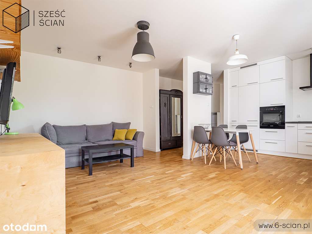 2-pok.| Duży taras | Drewniana podłoga| Brzeska 15-1