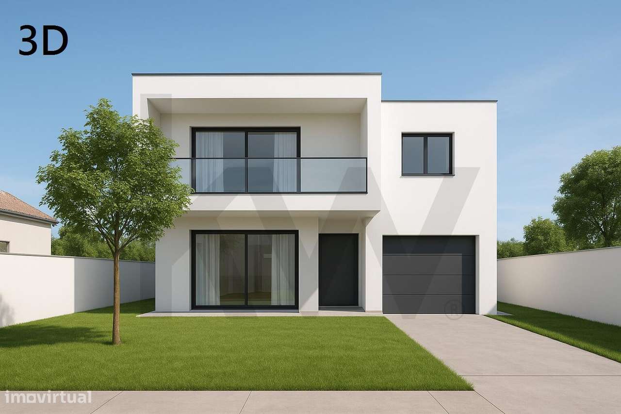 Construa a Sua Casa Moderna com Jardim e Garagem na Quinta do Conde - - Grande imagem: 2/7