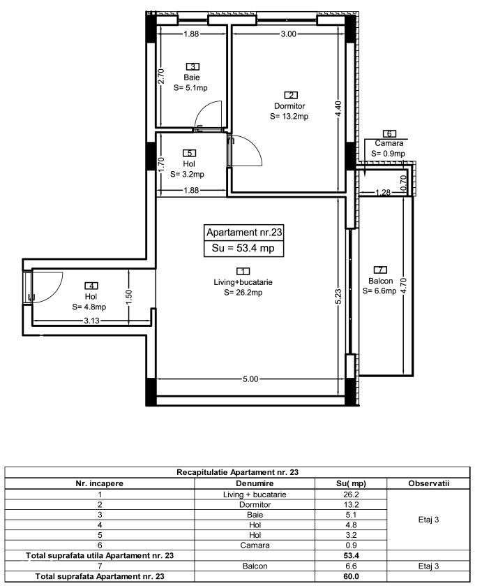 Ap 23 Teilor Residence - 2 camere-1