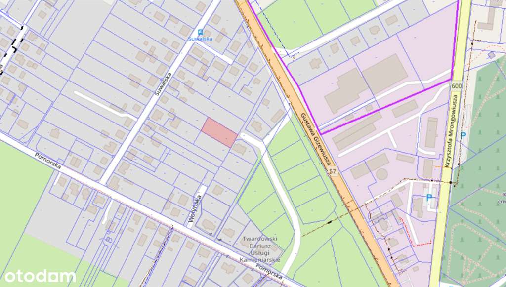 Działka budowlana w Szczytnie przy ul. Suwalskiej - Pełny obrazek: 2/4