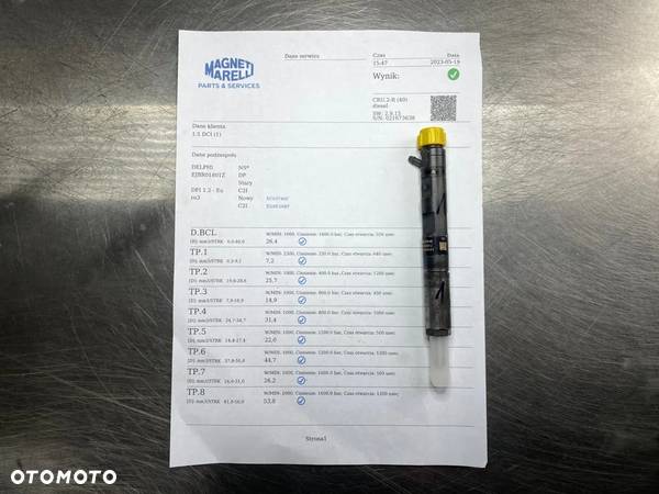 WTRYSKIWACZ TEST 1.5 DCI EJBR01801Z WTRYSK NISSAN DACIA RENAULT SCENIC MEGANE 8200049873 8200206565 - 1