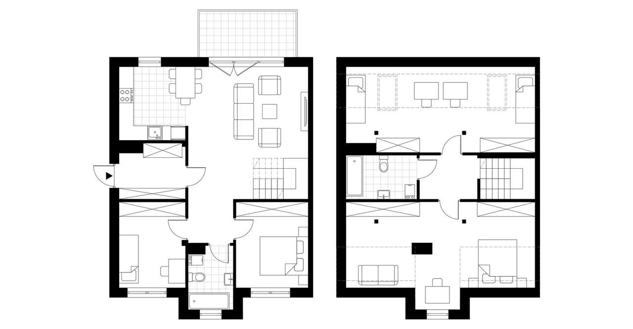 3-pokojowe mieszkanie 68m2 + ogródek Bezpośrednio - Pełny obrazek: 4/7