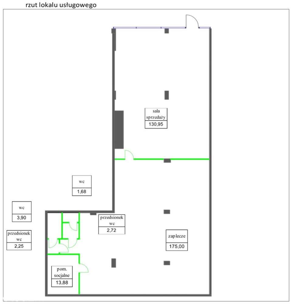 Lokal użytkowy, ul. Legnicka, parter, witryna - Pełny obrazek: 4/5