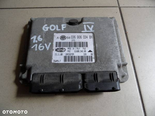 KOMPUTER STEROWNIK SILNIKA VW GOLF IV SKODA SEAT 036906034 BH - 2