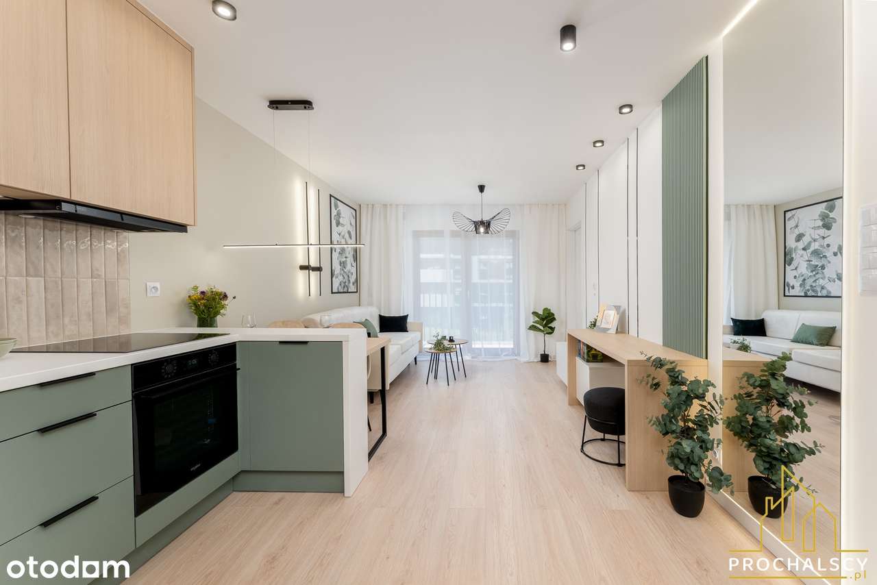 Piękne nowe mieszkanie w z meblami i AGD Ceglana Park + garaż-16