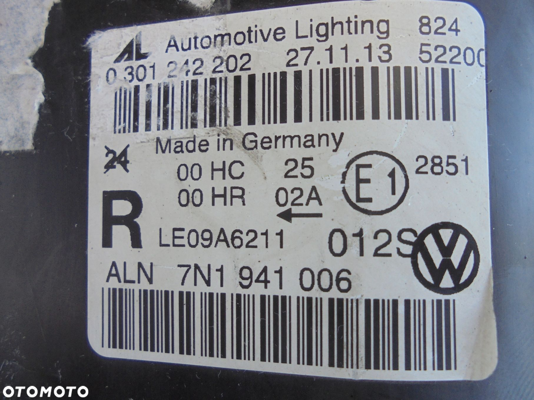 REFLEKTOR LEWY PRAWY LAMPA VW SHARAN 2 II 7N1 7N1941005 2010- KOMPLET SLASK - 5