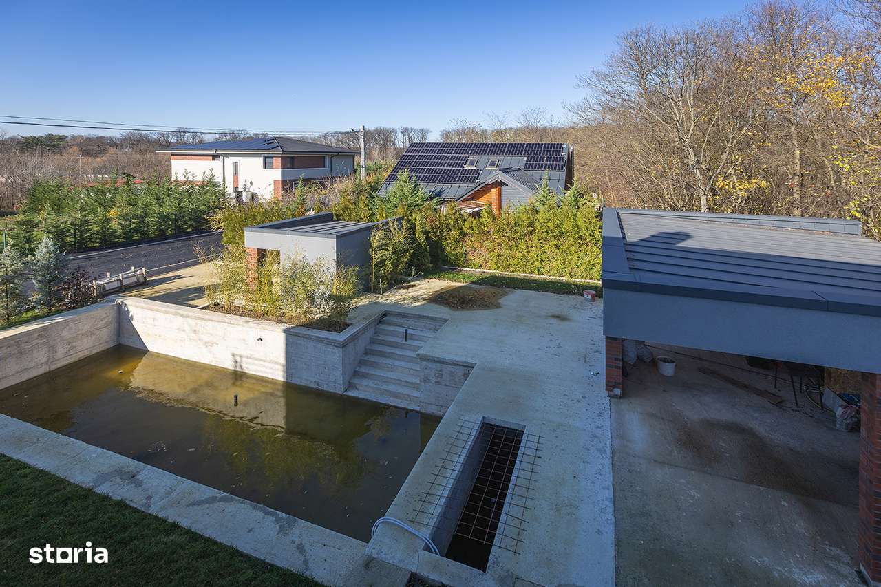 Pădurea Vlăsiei Design Modern Relaxare deplină Vilă cu Piscină-14