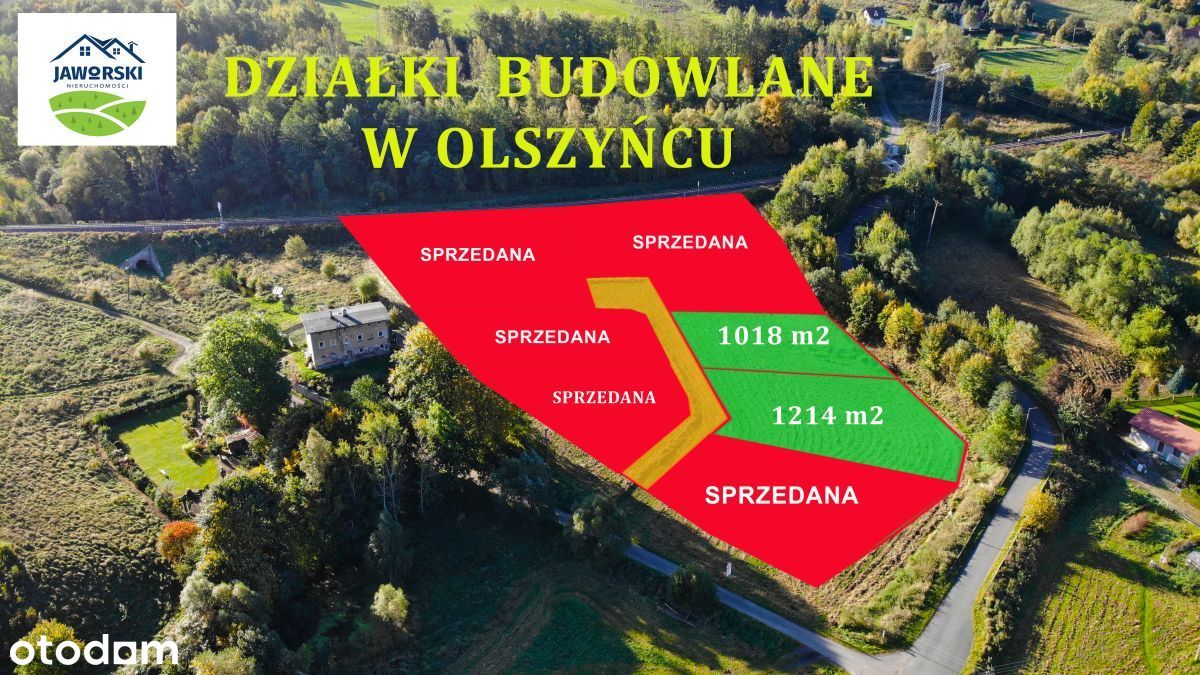 Działki w Olszyńcu - z dostępem do mediów