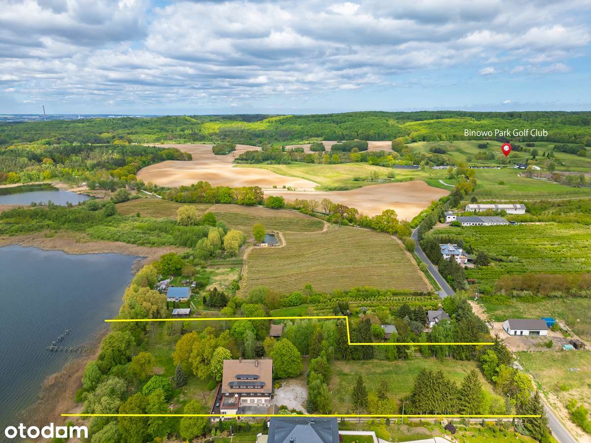 Działka budowlana z domem nad  jeziorem Binowskim k/Szczecina-7