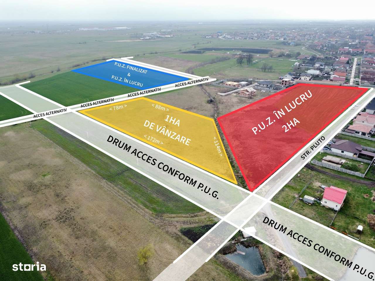 Sanandrei – Teren intravilan – Vatra Satului - Imagine principală: 4/4