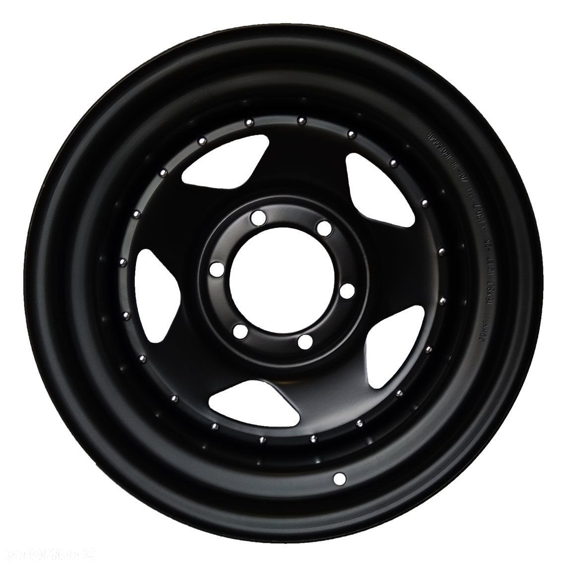 FELGI STALOWE CZARNY MAT 16X8 6X139,7 ET-25 NISSAN - 1