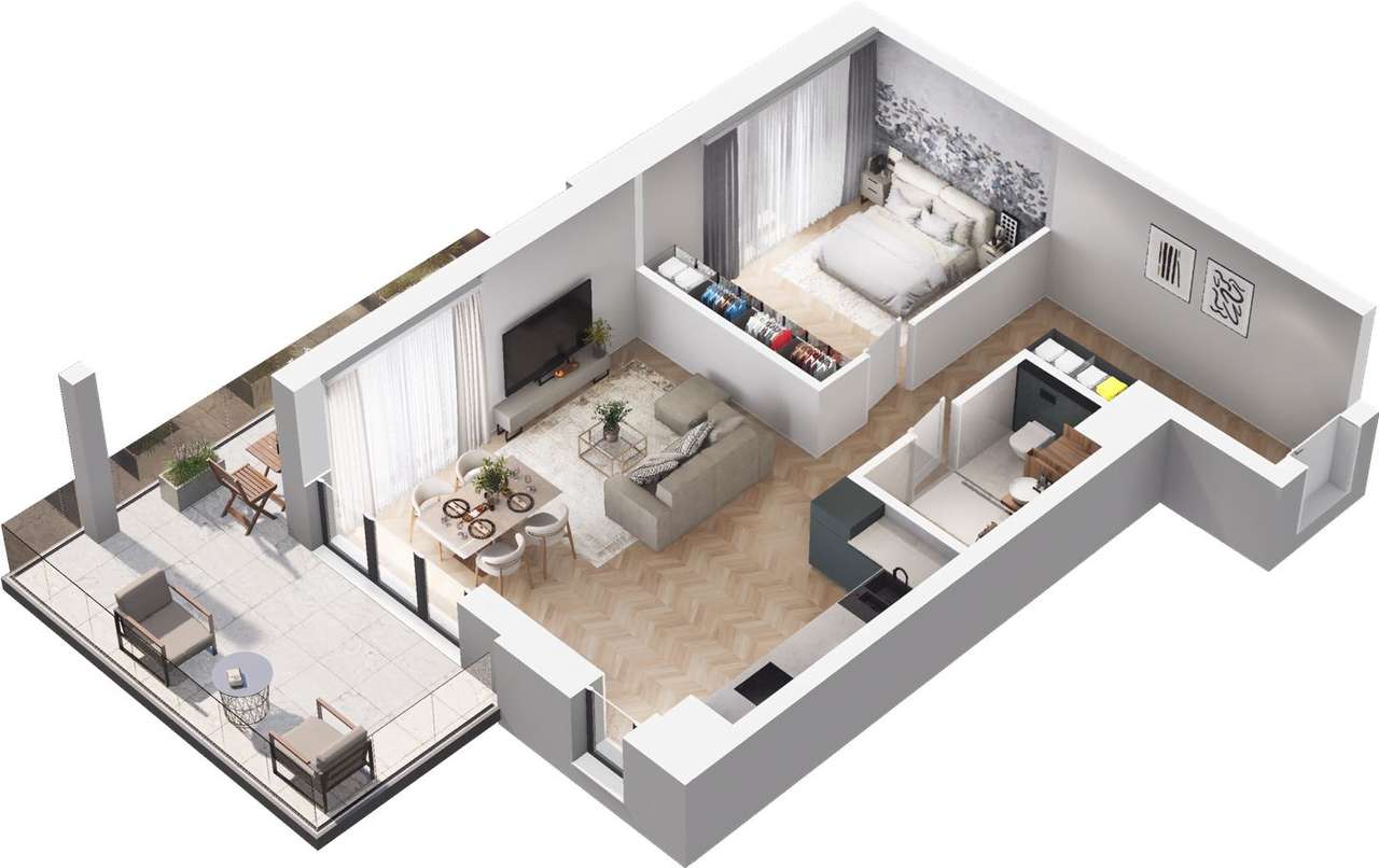 Ville Garden | mieszkanie 2-pok. | C.18 - Pełny obrazek: 5/10