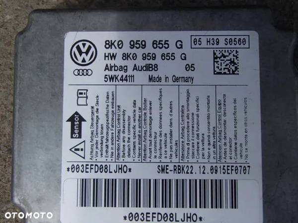 KONSOLA DESKA PASY SENSOR AUDI A4 B8 EU - 3