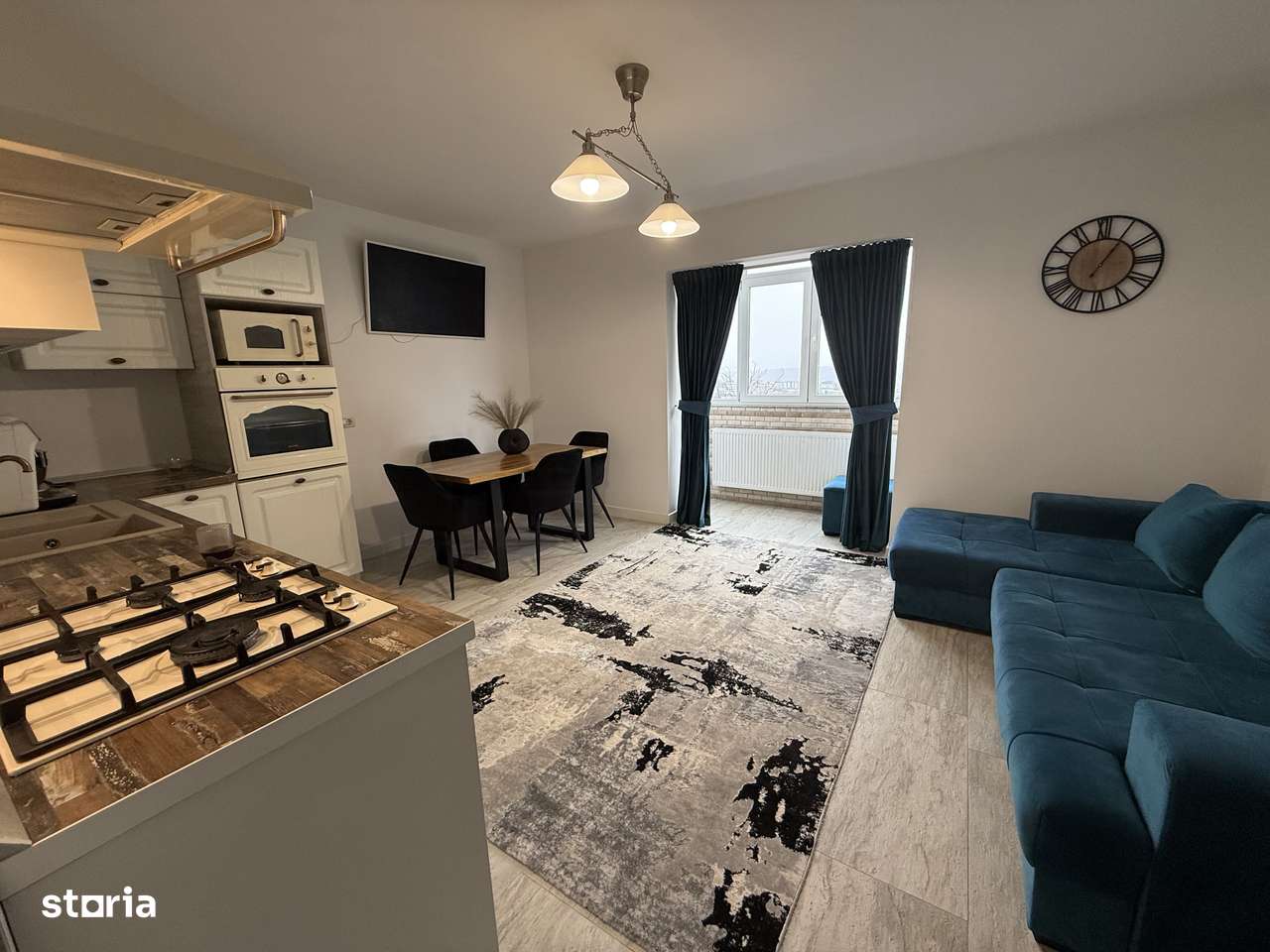 Apartament 3 camere | Burdujeni | 60 mp | Mobilat complet-0