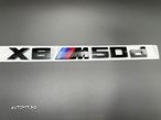 Emblema BMW X6 M50d crom / negru - 9