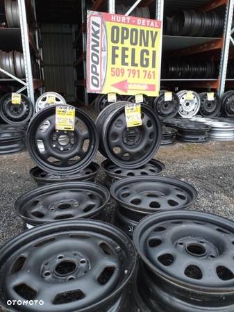 14 cali felgi stalowe  4x100 4x108 4x114,3 5x100 5x114,3 5x130 CHEVROLET CITROEN FORD HONDA HYUNDAI KIA MAZDA MITSUBISHI NISSAN OPEL PEUGEOT RENAULT VW SEAT SKODA TOYOTA VOLVO ROVER - 13