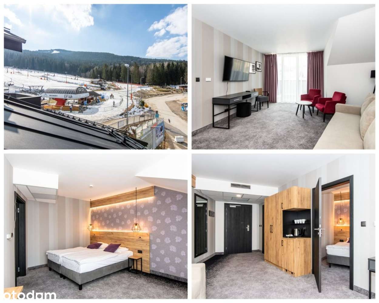 Widok na stok narciarski oraz piękną panoramę gór!-0