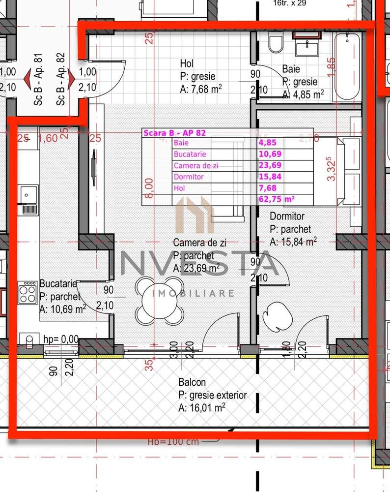 APARTAMENT DE VANZARE 2 CAMERE SOPOR - Imagine principală: 5/6