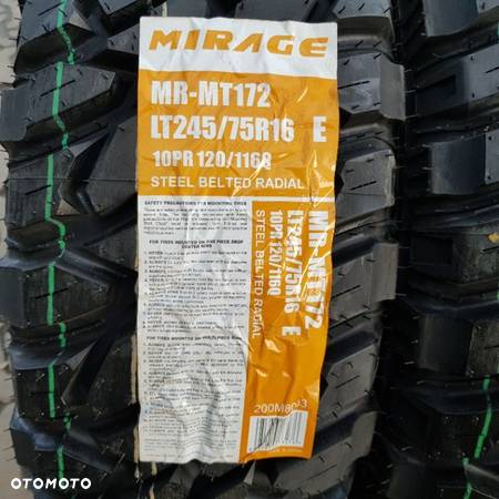 4x 245/75R16 Mirage MR-MT 172 Nowy komplet opon letnich Poznań - 2