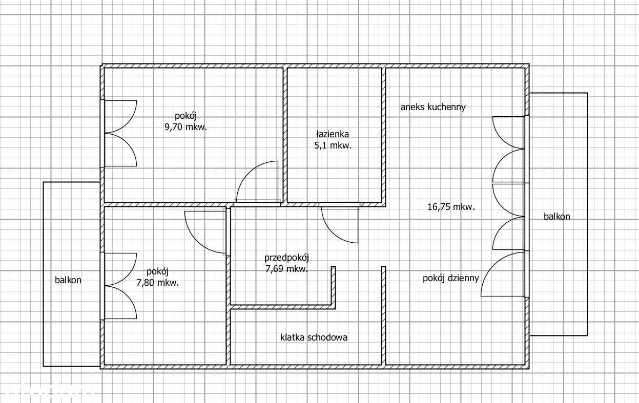 Nowe, 3-pokojowe mieszkanie z dwoma balkonami-14