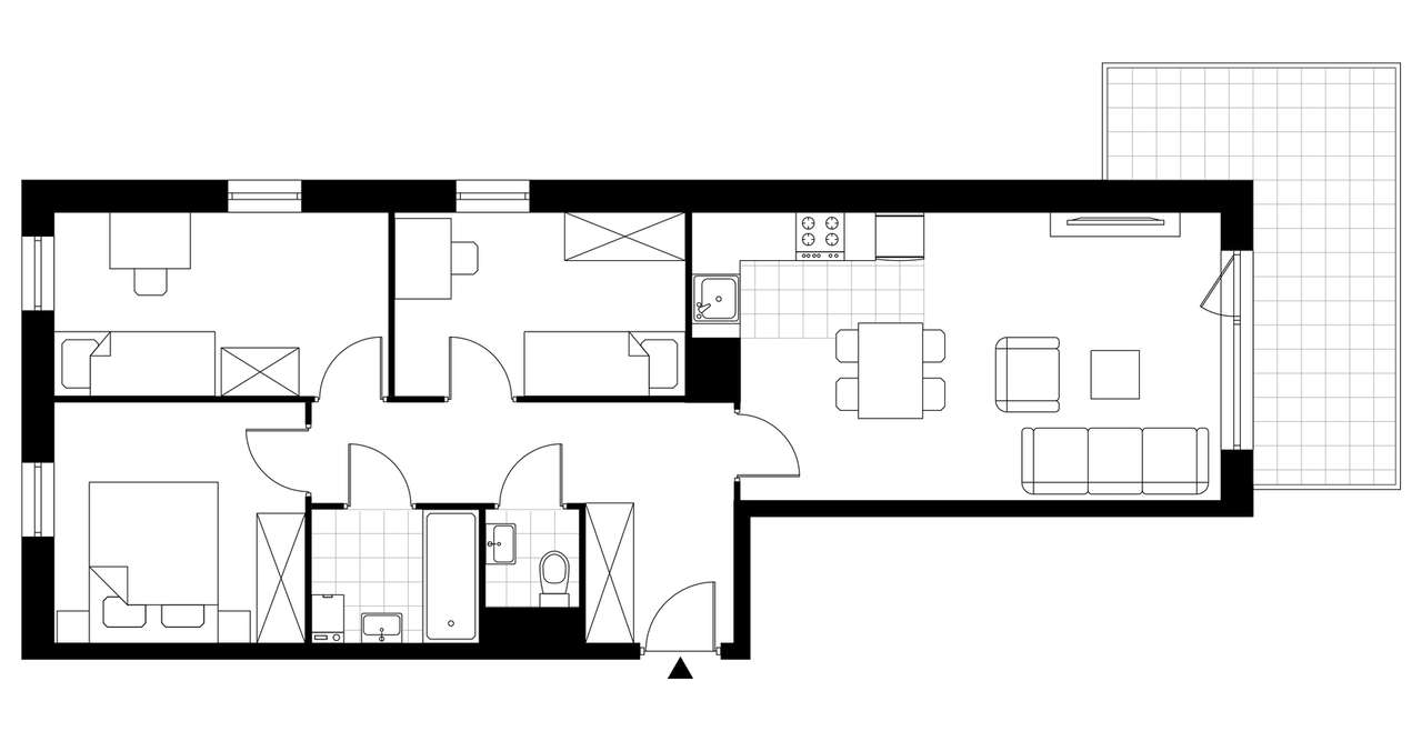 4-pokojowe mieszkanie 62m2 + balkon Bez Prowizji - Pełny obrazek: 4/7