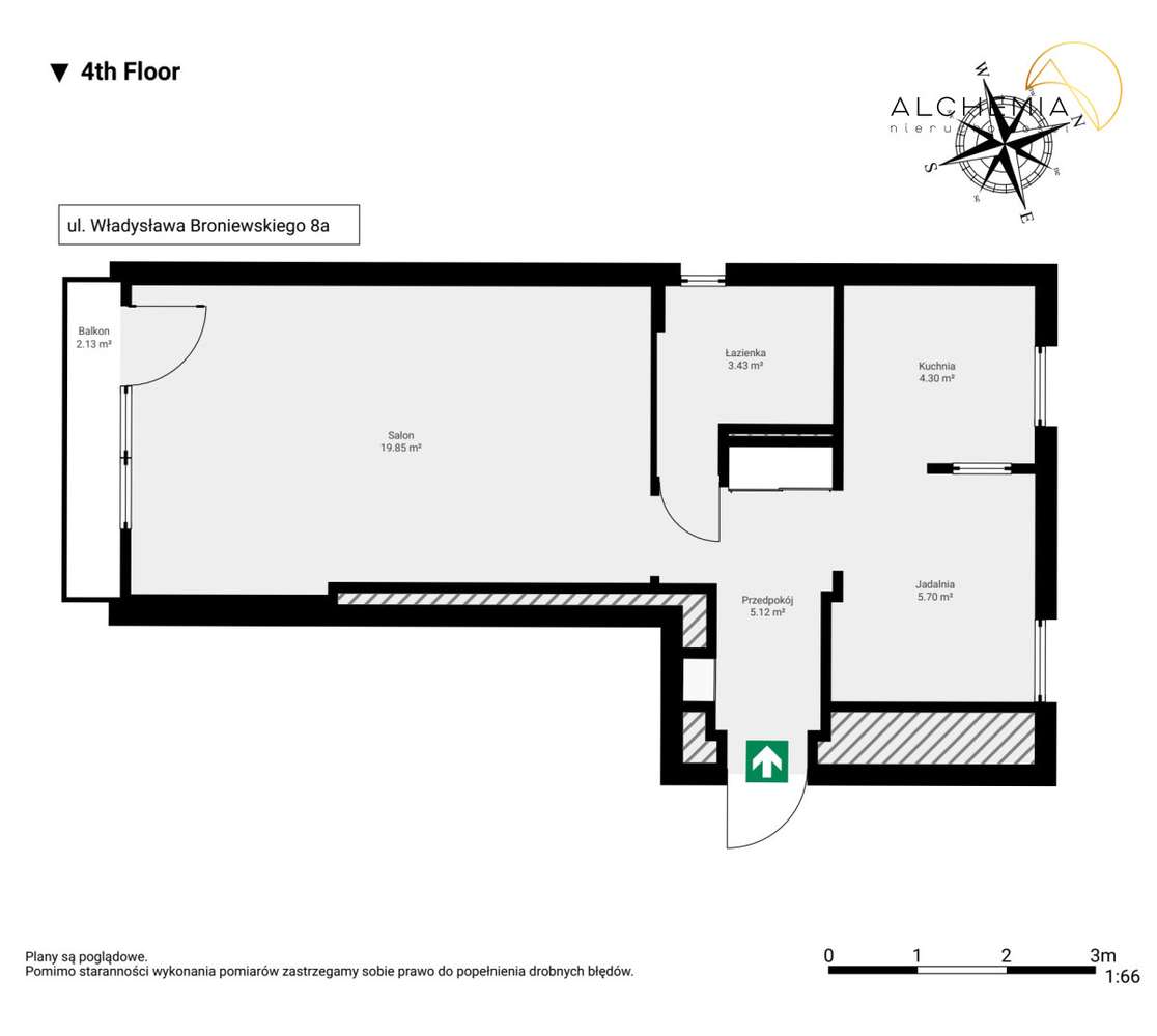 Dwustronne mieszkanie na Sadach Żoliborskich-9