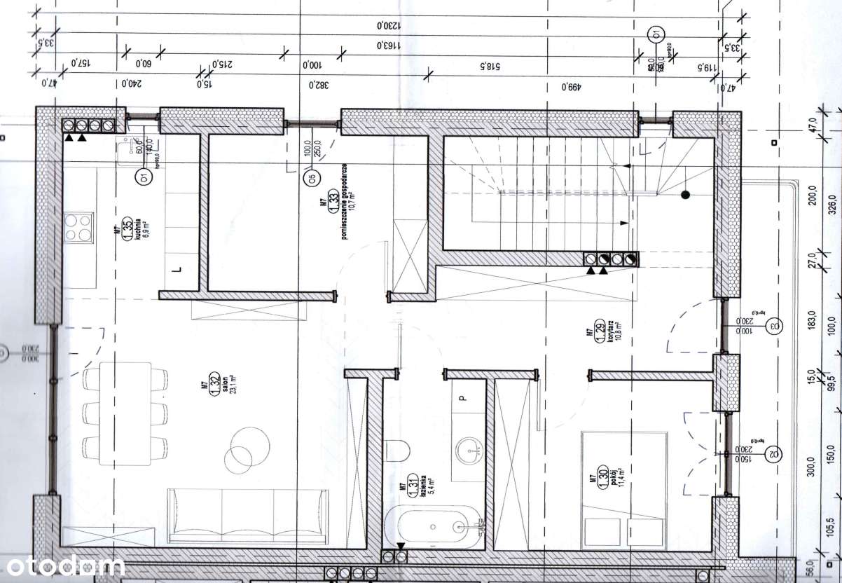 Obszerne mieszkanie dwupoziomowe 130,5 m2 z ogródkiem bezpośrednio - Pełny obrazek: 5/6