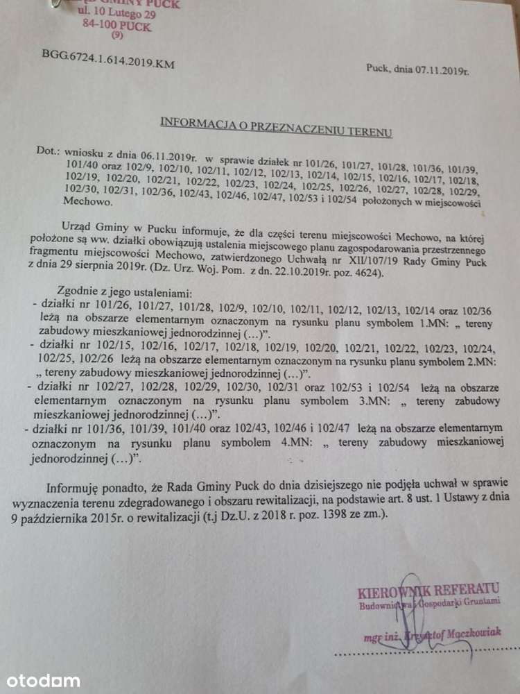 Działka budowlana Mechowo-6