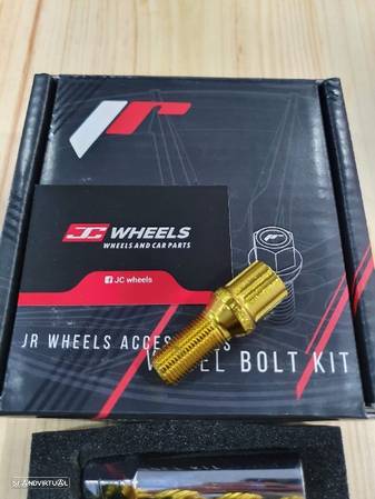 Pernos de jantes Coloridos Japan Racing Gold M14x1.25 - 4