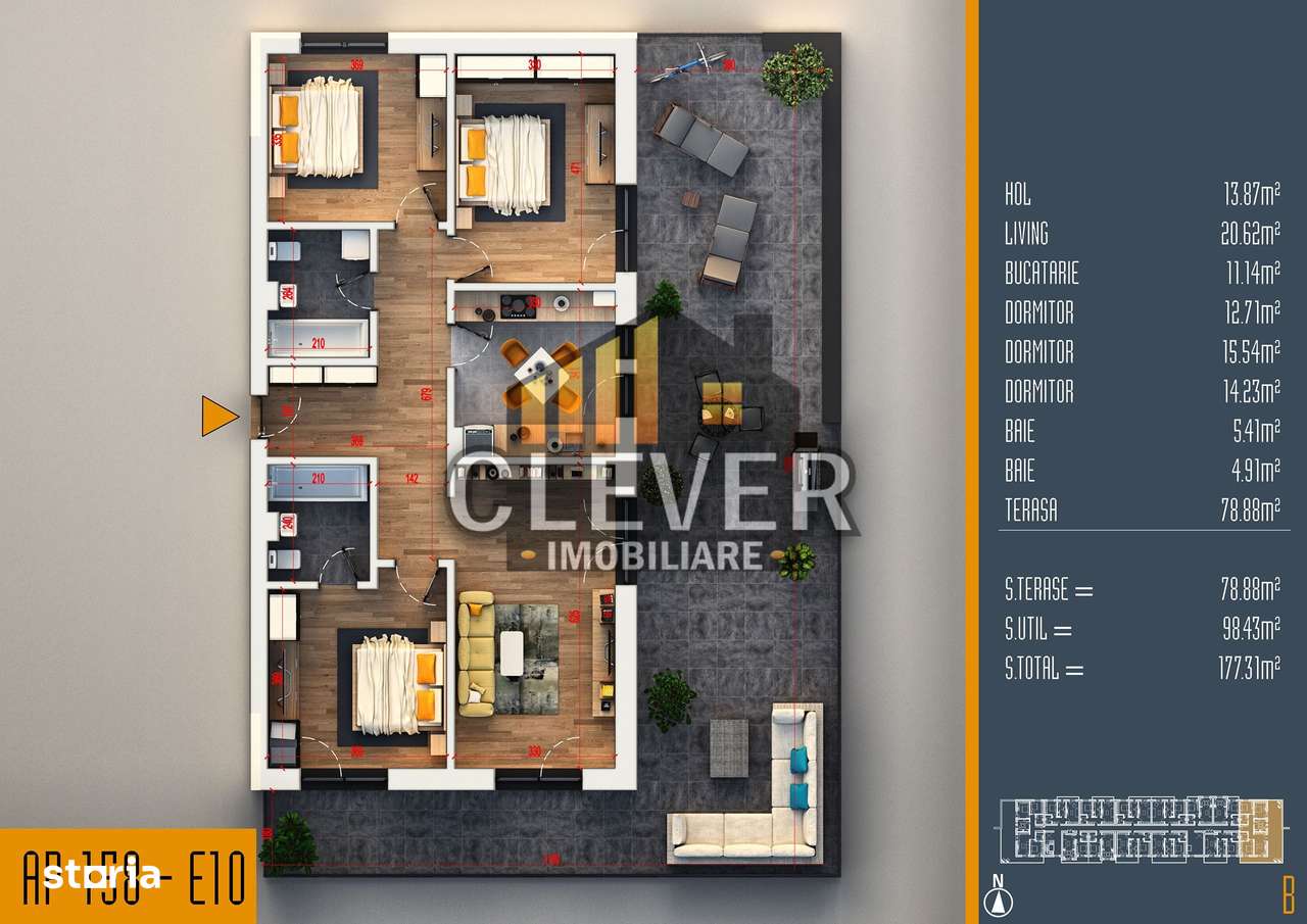 Apartament Superb 4 Camere cu Terasa Generoasa Titan Pallady - Imagine principală: 1/9