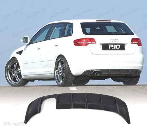 DIFUSOR PARA AUDI A3 8P 03-08 LOOK RS3 - 1