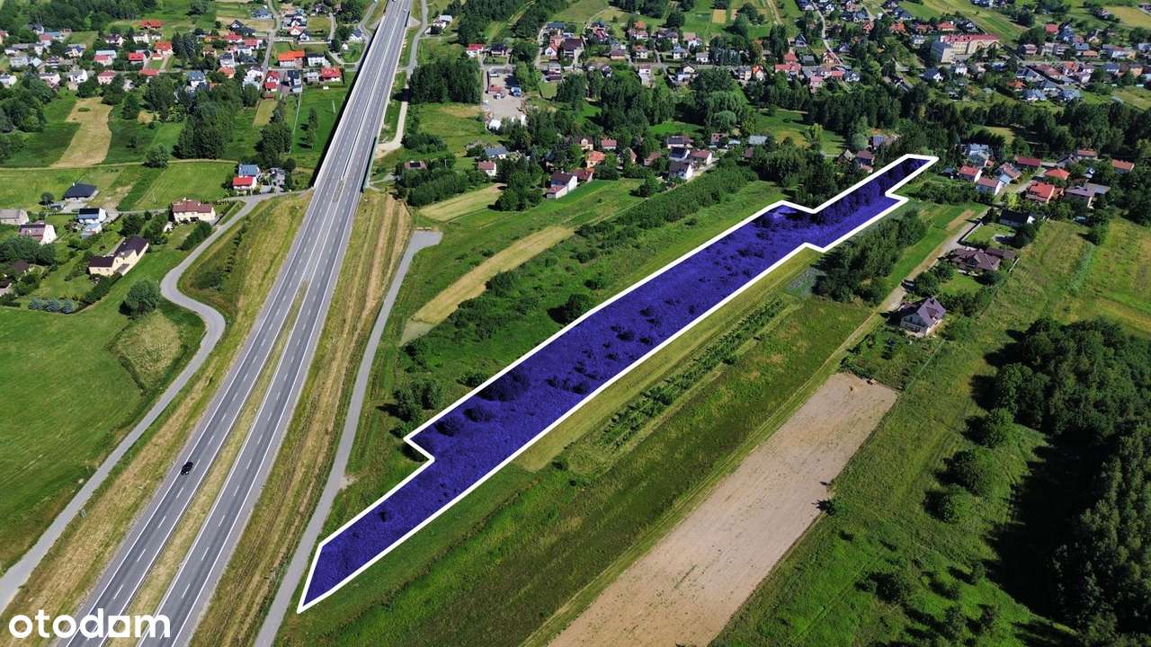 Działka inwestycyjna 1,21 ha, Rzeszów 3600 PUM, media, Przybyszówka - Pełny obrazek: 3/4