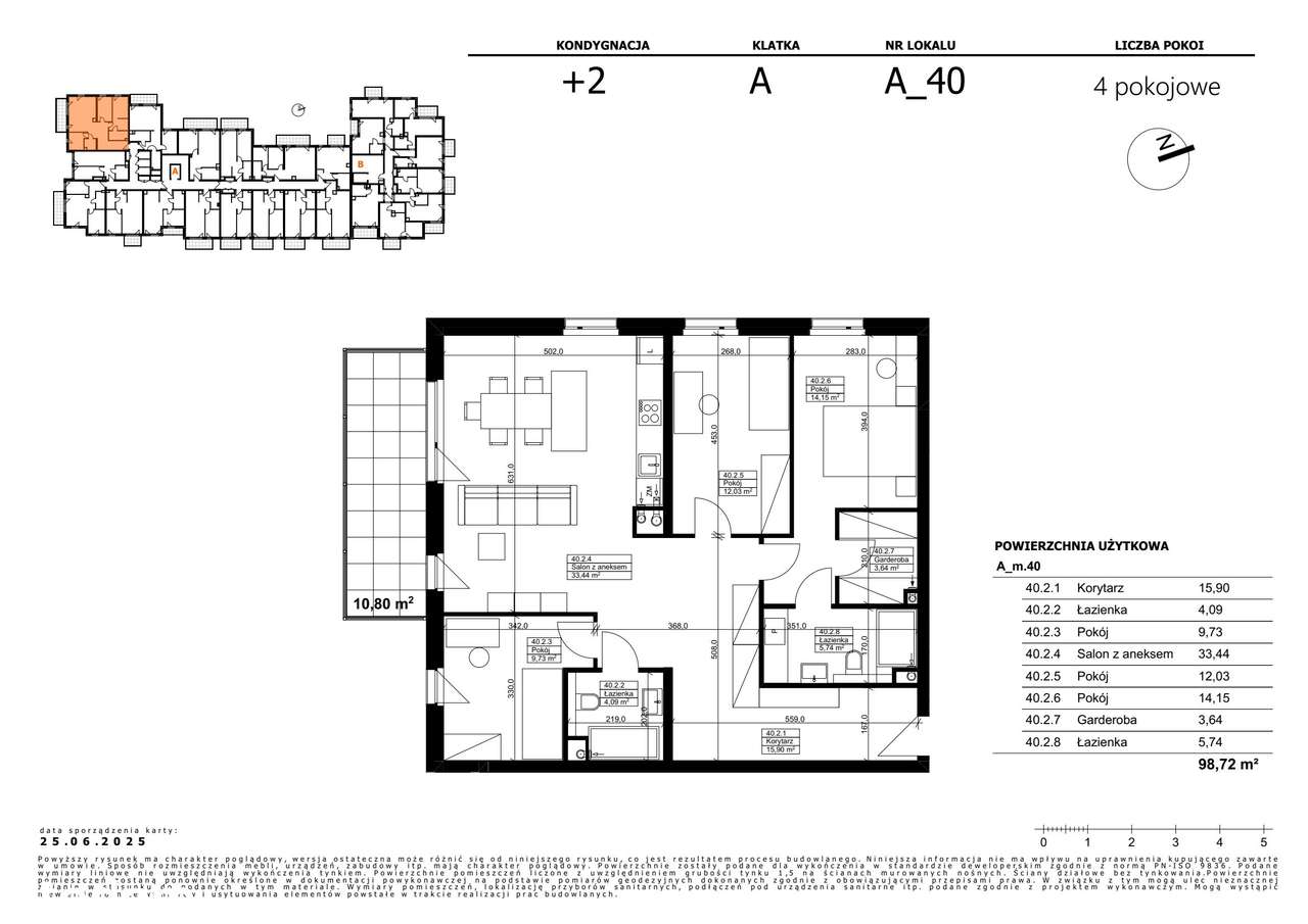 Wilkońskich 3 | mieszkanie 4-pok. | A_m.40 - Pełny obrazek: 2/7