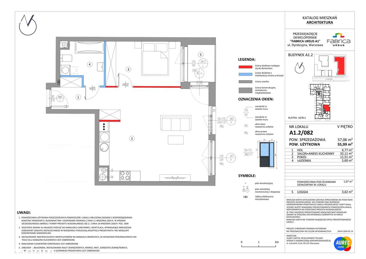Fabrica Ursus | mieszkanie 2-pok. | A1.2/082 - Pełny obrazek: 2/7