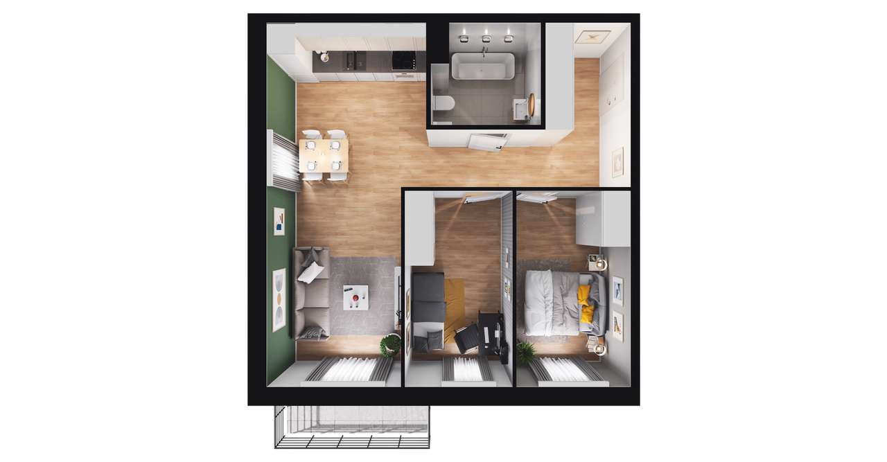 Nowy etap! w spokojnej, zielonej okolicy - Pełny obrazek: 2/8