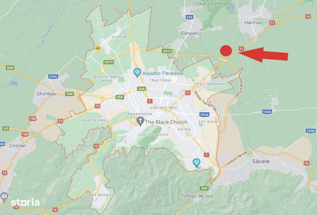 Teren intravilan 41.476 mp Sanpetru DN 11 Centura Brasov -Tg. Secuiesc - Imagine principală: 4/8