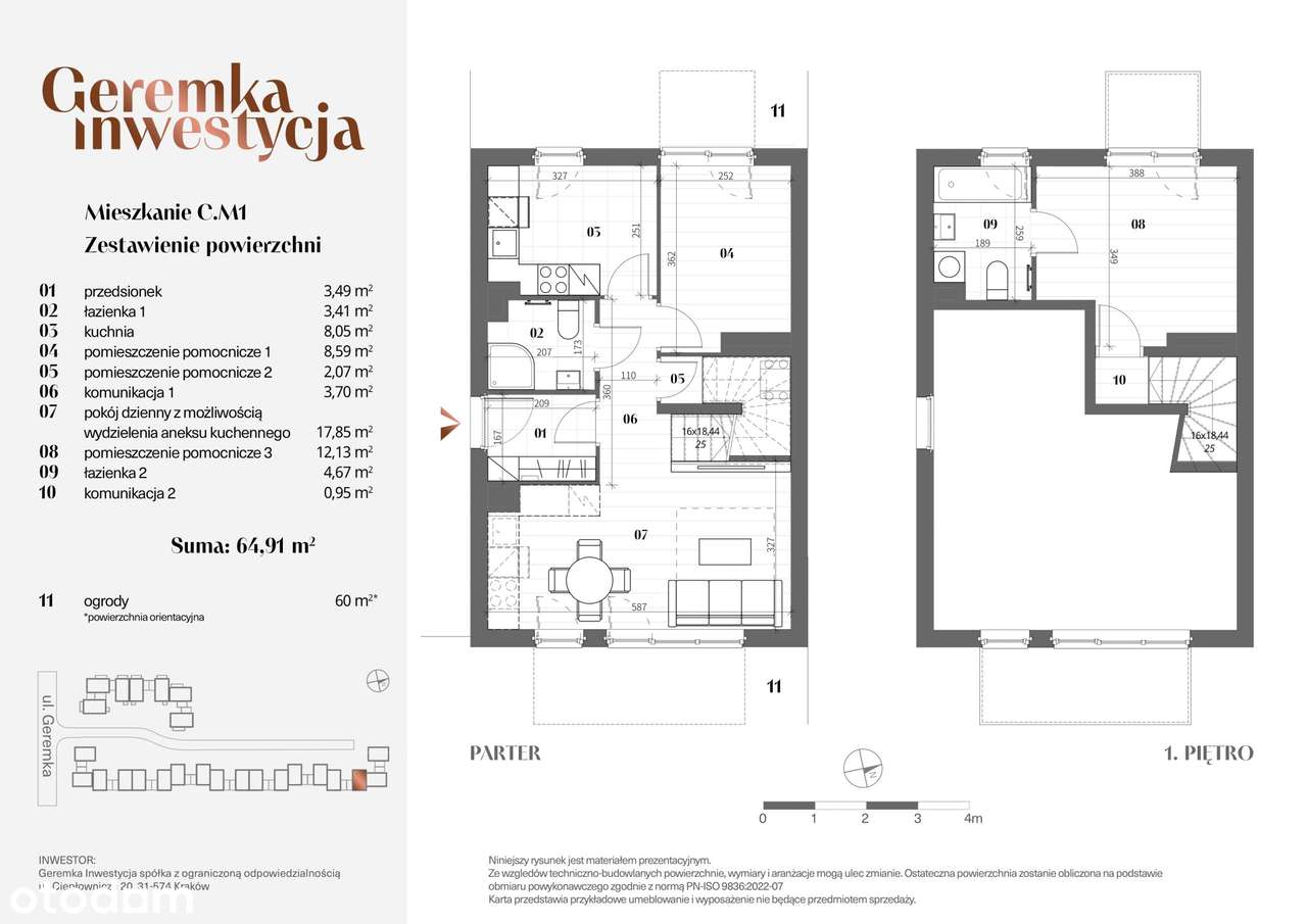 Geremka Inwestycja  | mieszkanie 3-pok. | C_M1 - Pełny obrazek: 2/7