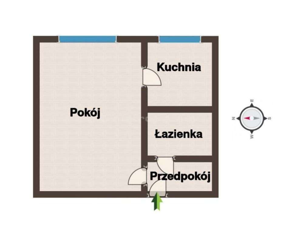 Kawalerka w ocieplonym bloku Zabrze ul.Wolności-9