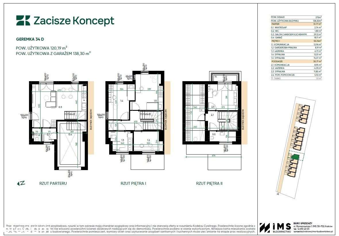 Zacisze Koncept | Domy na krakowskich Klinach | 5-pokoi | 34D - Pełny obrazek: 4/12