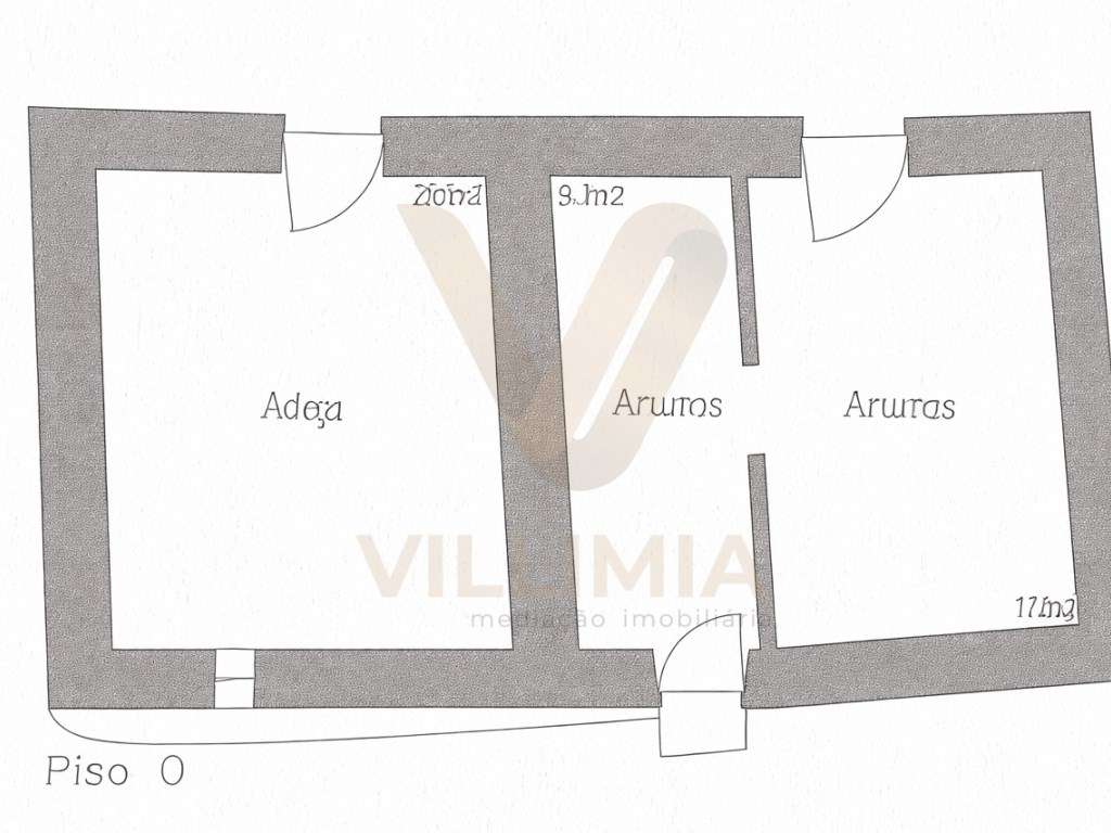 Propriedade com Casa Antiga T3 para Restauro - Beiral do Lima-23