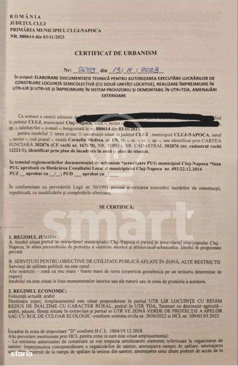 Teren 771 mp, pentru constructie de duplex, Corneliu Medrea - Imagine principală: 4/4