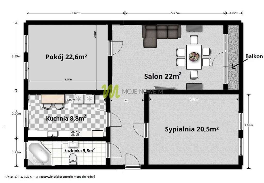 Pięknie utrzymane, gotowe do wejścia, parkiet-19