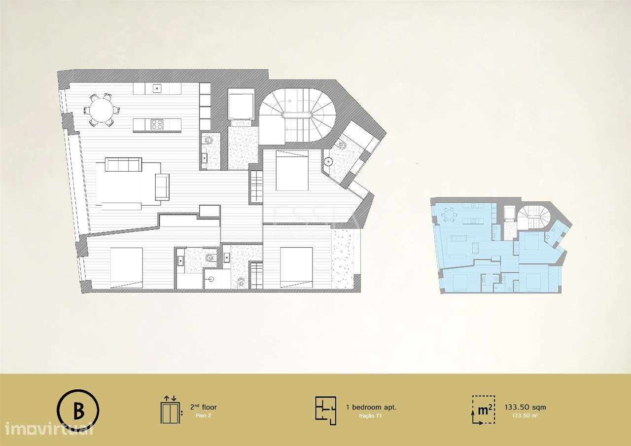 Apartamento T3 Novo com Varanda no Centro Histórico do Porto-8