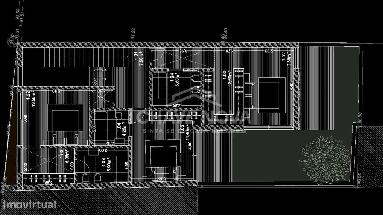 Moradia V3 Nova c/ Terreno (163m2) na Madalena-2
