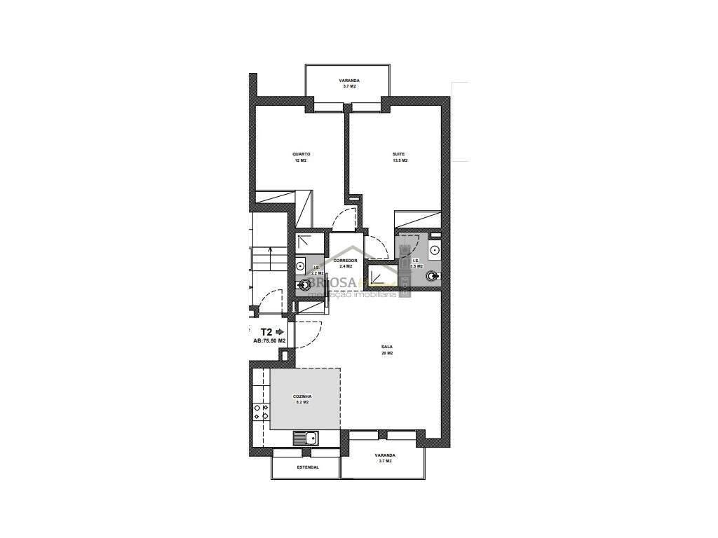 Apartamento T2, novo, em Coimbra-12