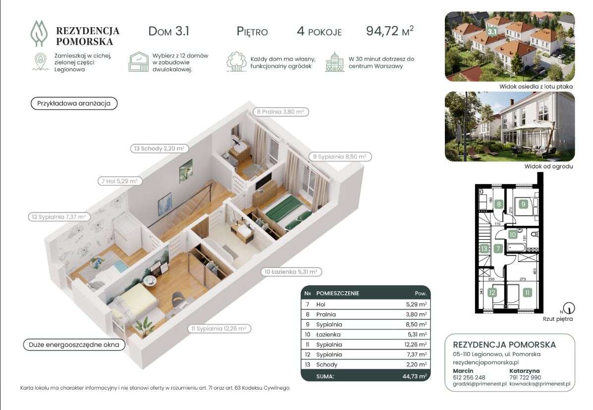 Rezydencja Pomorska- domy w Legionowie-12