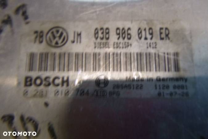 vw passat b5 1.9 tdi komputer silnika 038906019ER 0281010704 - 3