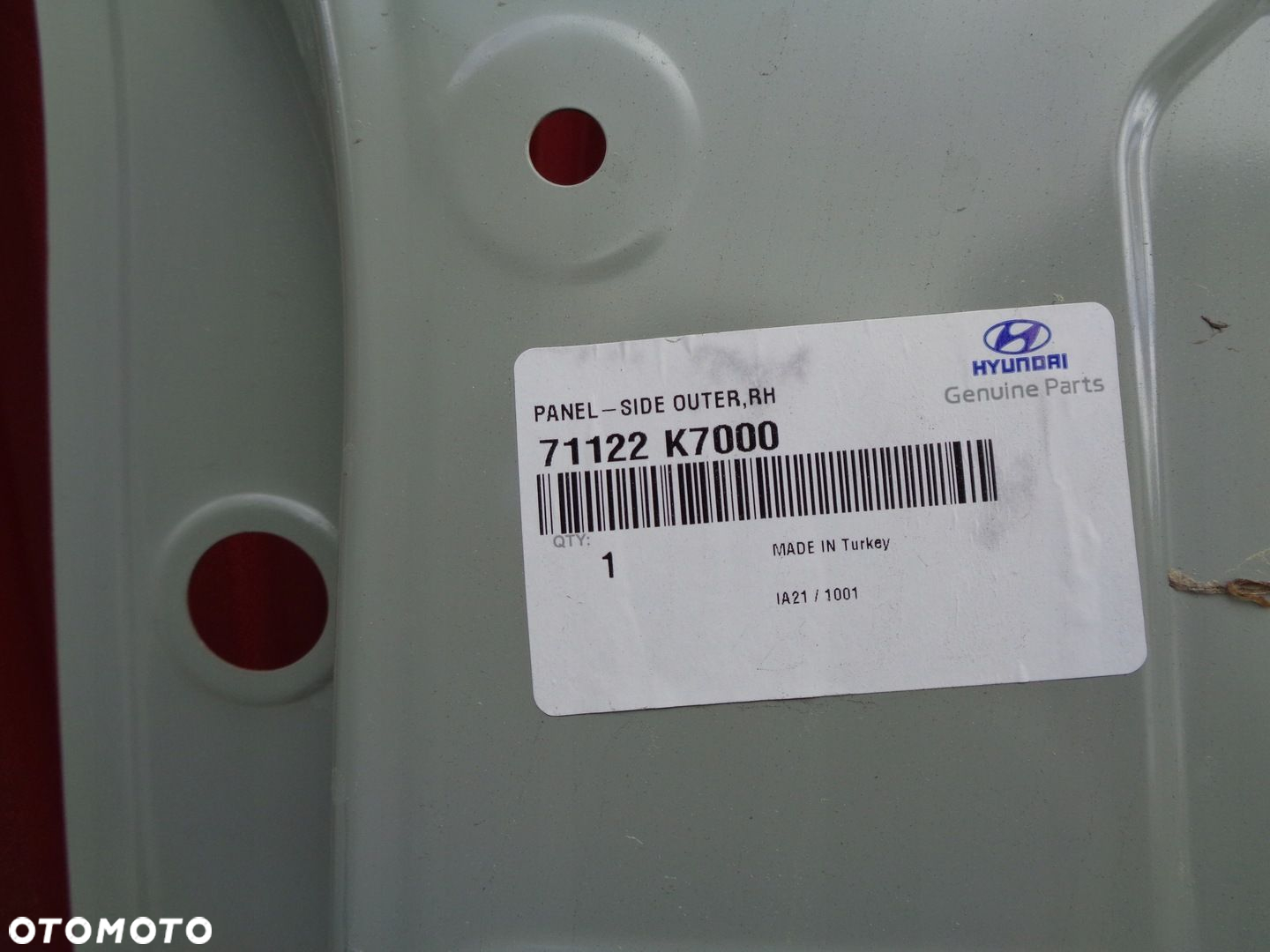 Hyundai I10 3 błotnik bok słupek 71122K7000 - 5