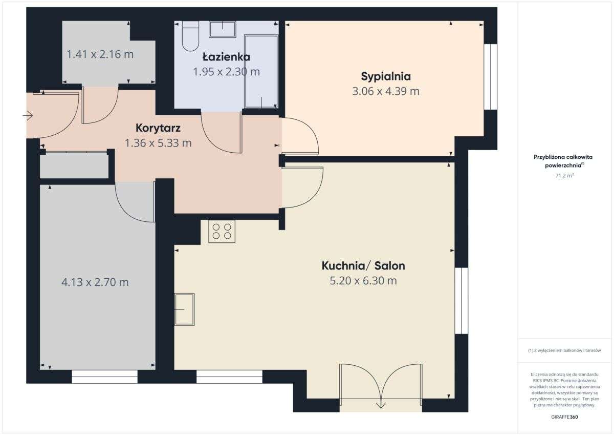 Nowoczesne M4 z balkonem i garażem – Pogórze-19