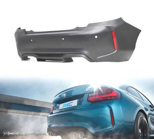 PARA-CHOQUES TRASEIRO PARA BMW SERIE 2 F22 F23 LOOK M2 13-17 PDC - 1